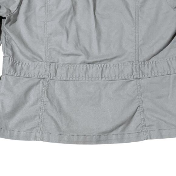 LOFT Gray Jacket - Size 8 - Casual Classic w/ Pockets & Figure-Flattering Waist - Picture 7 of 10